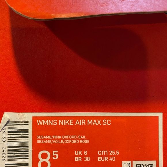 Nike Air Max SC Running Women's Size 8.5- Seasame / Pink Sail Camo Shoes - Picture 8 of 10